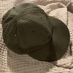1980's US Army Field Cap Olive Green Poly-Cotton Blend - Measures 23" around